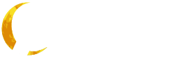 Sandman Sleep logo of a white figure blowing magical dust while sitting on a yellow moon.
