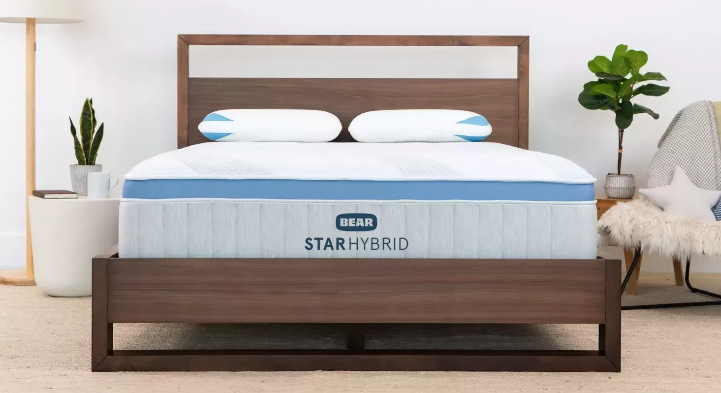 Bear Start Hybrid mattress in a bedroom setting