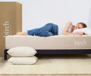 Birch Natural Mattress in a bedroom setting