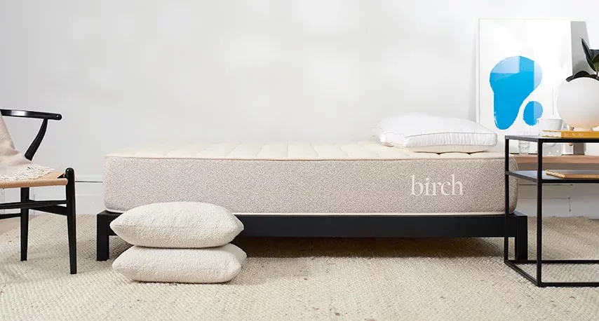 Birch Natural mattress in a bedroom setting