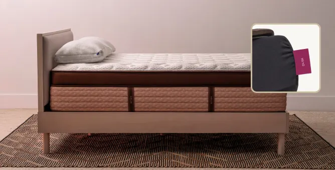 Helix Elite Dusk mattress in a bedroom setting