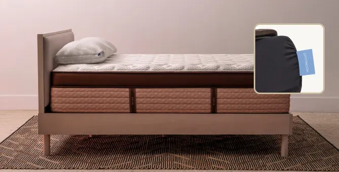 Helix Elite Moonlight mattress in a bedroom