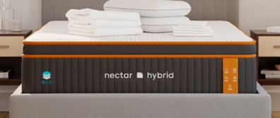 Nectar Premier Copper Hybrid in a bedroom setting
